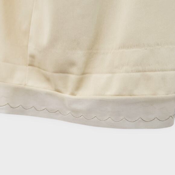 Vtg Vassarette Hollywood Mesh Embroidered Slip Sz 34A Neutral Nude Rockability - Picture 5 of 14